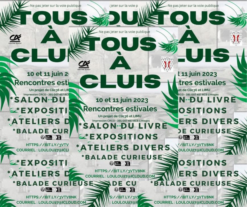 Tous à Cluis, 10 et 11 juin 2023, Rencontres estivales
