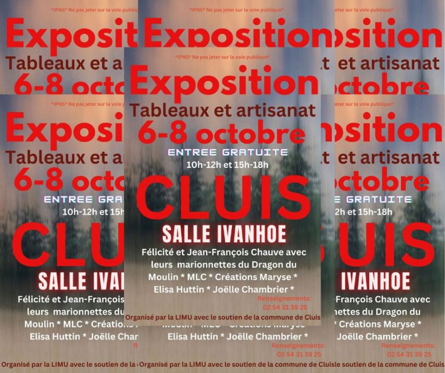 Exposition de tableaux et d&rsquo;artisanat 6-8 octobre 2023