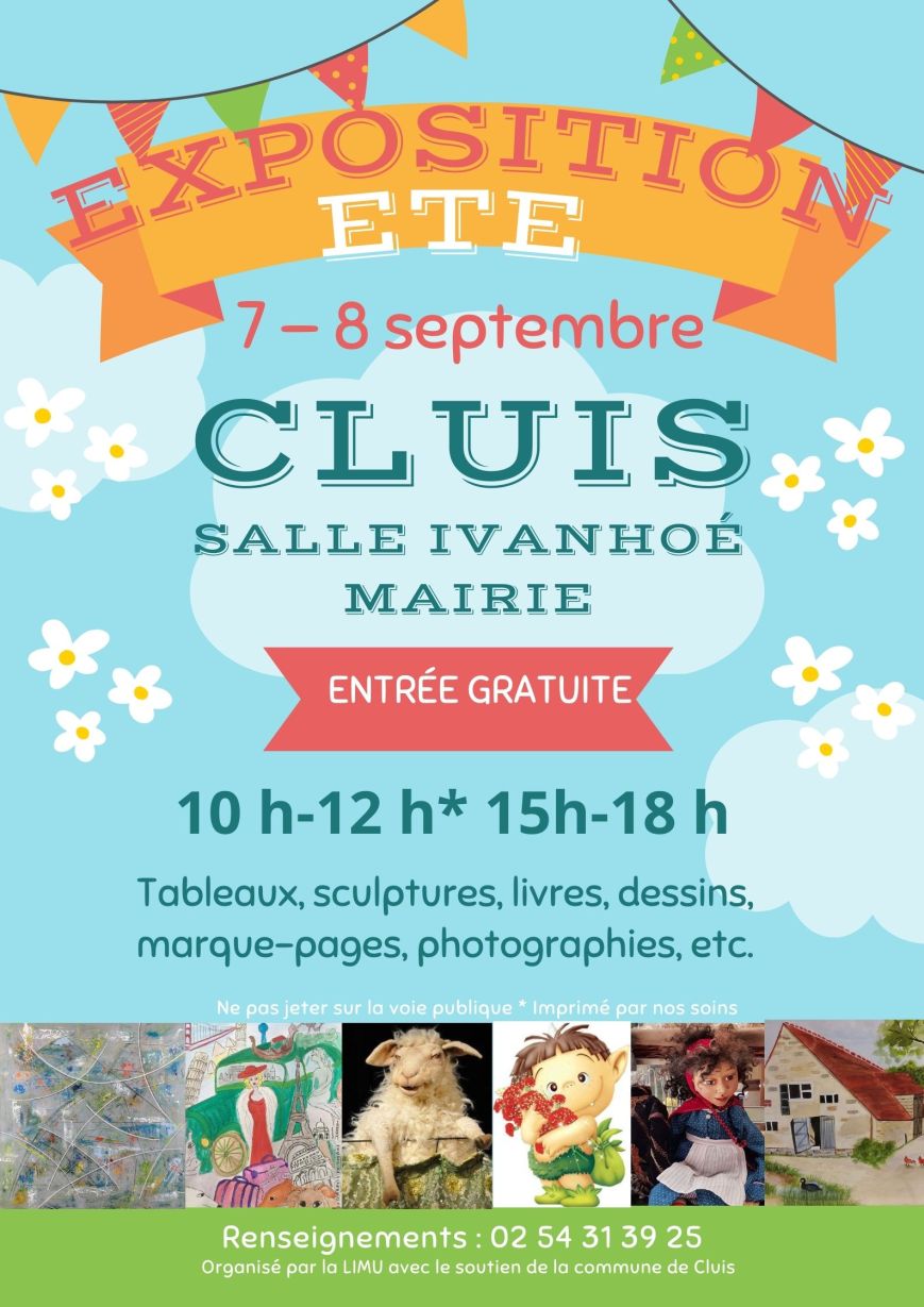 Exposition d’art, de tableaux et d’artisanat 7-8 septembre 2024